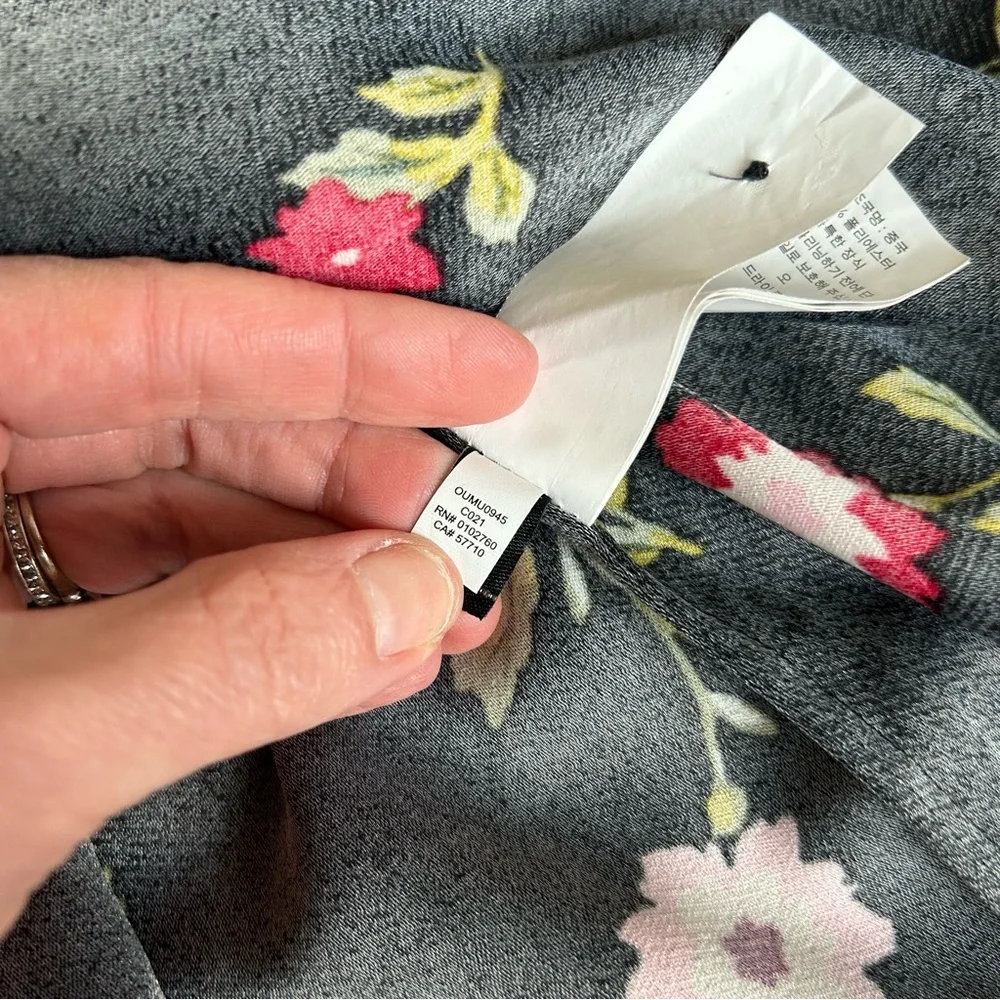 kate spade Black Floral Sleeveless Fit-and-Flare Dress